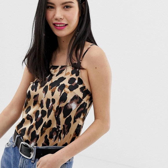 ASOS Parisian Leopard Print Cami Top Size 6 - Picture 2 of 4